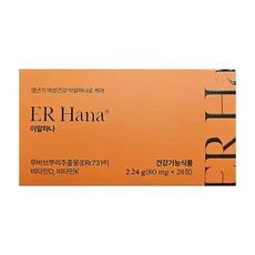 이알하나 루바브뿌리 분말 가루 추출물 이알하니 내돈내산 후기 ER 효능 효과 여성 여자 중년 28정, 1개