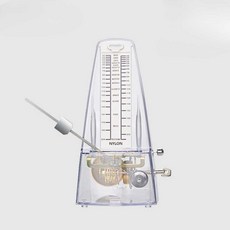 기계식 메트로놈 음악 박자 피아노 투명한 박자기 튜너 백색 악기, 1개, J. 일본산 시험용 투명 블루