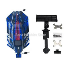 Wltoys 용 자동차 쉘 바디 테일 쇼크 업소버 2 층 패널 업그레이드 부품 키트 개조 144001 1/14 RC 버기, 01 Blue Kit