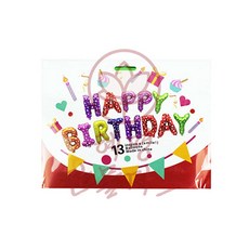 혜명만물마트 레인보우 생일축하 풍선