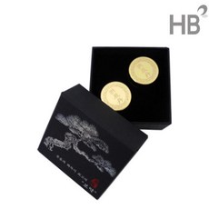 해송공진단상자2환 청심환상자 공진단 청병 환상자 종이상자 선물 한약상자 우황청심환통 포장상자, 1개