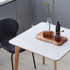 [리비니아] 북유럽풍 캔버 고무나무 원목2인식탁테이블 책상 5COLORS, 2인용, 내츄럴화이트(HPM)