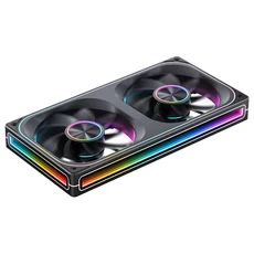 JONSBO ZA-120/240/360 12CM 섀시 팬 ARGB 디바인 라이트 동기화 전후진 블레이드 통합 냉각 저소음, 01 기타, 01 A-RGB, 03 ZA-240 BR