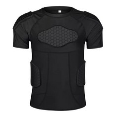 족구 골키퍼보호대 의류 골키퍼상의 방지 운동보호복 축구소품 운동보호구, 2. 블랙 상의