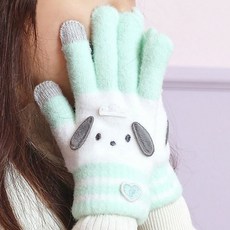 산리오 포차코 수면 터치장갑 1P 겨울 핸드폰 보온