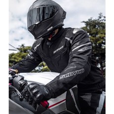 메쉬 오토바이자켓 여름 라이딩기어 슬림핏 바이크슈트 남성용 라이더복장, F_JK103-2 블랙 사계절