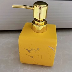통 소분 소품 고급 욕실 물비누 주방 다용도 호텔식 펌핑 꾸미기 용기, 1개, K. 무광 오렌지 소형 사각 기둥 병