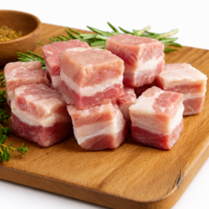먹기편한 한입 삼겹살 돼지고기, 1개, 1kg