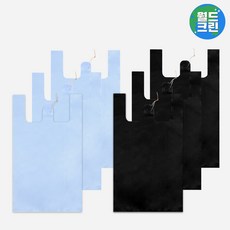 월드크린 손잡이 비닐 봉투 검정, 5L, 300개