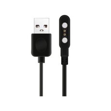 LKHSYAN 스마트워치 충전 케이블 마그네틱 범용 USB 2.84mm 2핀 장치, Black- 2pin