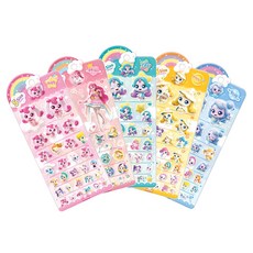 티니핑 시즌5 5가지 사이즈 스티커 5종 세트, 도티도그