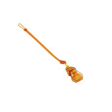 四條100 幸運草矽膠奶嘴鏈 玩具防掉帶 四葉草防掉鏈 玩具繩 防掉帶 寶寶奶嘴鏈 玩具夾 單頭夾 玩具固定帶, 卡其色（小熊夾）, 1個