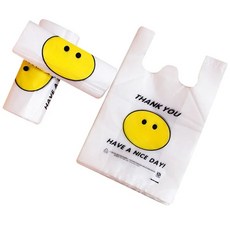 50 Pcs 비닐 봉투 토트 편의 Storeb 선물 가방 번들 소매 핸들로 쇼핑, 20x32cm, 50pcs