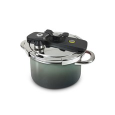 BRICKELL 5L 壓力鍋，適用瓦斯爐、電爐、電陶爐、鹵素爐、IH爐, 漸層墨綠, 1個, 4L