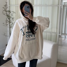 ShareU 女款寬鬆版字母連帽上衣