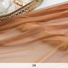 야드 웨이 스트레치 재료 DIY 백업 누드 메쉬 댄스 드레스 신부 바느질, 3, 1개