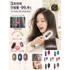 1/1+1 【3일 만에 두피와 모발 케어】전동 분사 마사지 브러시, 오렌지, 2개