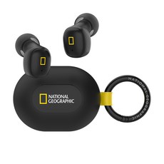 내셔널지오그래픽 무선 블루투스 이어폰 미니 NGM-TWEM 블랙 3.5시간 액티브노이즈캔슬링(ANC)