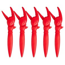 드림팩토리 싱싱하고 튼튼한 랍스타 집게 볼펜, 5개