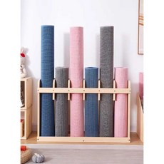 원목 요가 매트 보관함 필라테스 보관대 수납 거치대 6단, 1개, C