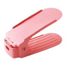 可調節多功能鞋子收納架 - 簡約時尚鞋櫃整理神器，節省空間，各式鞋款收納, 北歐粉, 1個