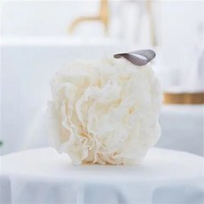 WUYUEHE 蕾絲沐浴球大號起泡網洗澡花, 1個, 白色:如圖