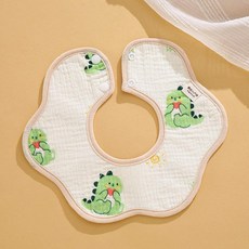 데이희 엄마턱받이 침받이 띠침받이, 1개, 초록 공룡