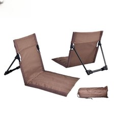 레져다모아 캠핑 접이식 바닥 휴대용 1인용 의자 잔디 깔개 매트리스, 브라운