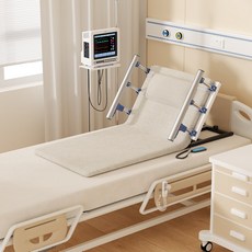전동 침대 등받이 75와이드 리클라이너 수동 모션베드 매트리스 각도, 90cm 와이드 전동 베이지 롱 팔걸이 포함