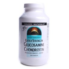 SOURCE NATURALS 葡萄糖胺軟骨素錠, 1入, 240顆