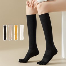 여성 발가락 긴양말 롱롱롱 골지 쫀쫀 니삭스 발가각양말 2켤레세트