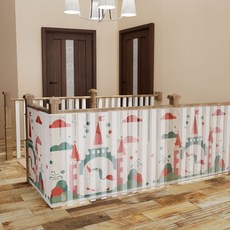 玲玲購 6米加厚！門欄防護網 陽台防護網 樓梯防護網 防護網 樓梯護網 防墜網 樓梯網 安全護網 圍欄 欄桿防護網, 長頸鹿,長2米*高80cm（附送札帶）, 1個