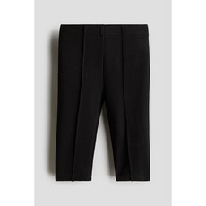 H&M 브랜드관 핀턱 레깅스 블랙 1245043002