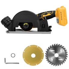 1000W 브러시리스 앵글 20V 전기 원형 그라인더 속도 배터리 목공 절단 무선 금속, Battery not included, 1개