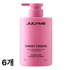 줄라이미 퍼퓸 헤어트리트먼트 선셋프리지아, 500ml, 6개