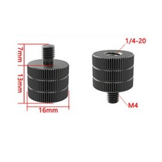 촬영 카메라 삼각대 마운트 연결 나사 변환 어댑터 1/4 3/8 인치 볼트 너트 C, 1개, 옵션5 암1/4 수M4