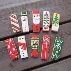크리스마스 아이싱 막대쿠키 DIY키트 쿠키만들기 눈사람 수제쿠키 x-mas 연말 선물, 크리스마스 아이싱 막대쿠키  DIY키트, 1개