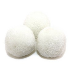 아트위브 핸드메이드 울 소재 폼폼이 20mm, 20개입, #01(화이트)