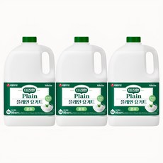 서울우유 순수 더진한 무가당 플레인 요거트, 2.45L, 3개
