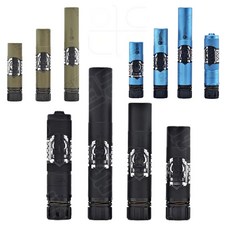 2세대 데드에어 샌드맨 소음기 소염기 set 금속 메탈 합금 14mm 역나사 블루캔 사일렌서 롱 숏 소음기 레플리카, KEYMO 165mm 블루, 1개, SANDMAN KEYMO 탄색