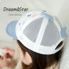 [꿈과별]물고기 매쉬 볼캡 야구모자 스냅백 헌팅캡 바캉스 여름모자 비치웨어