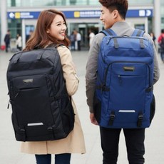 여행용 배낭 80L 백패킹 가방 캠핑 캐리어 백팩, 대용량백팩80L 네이비