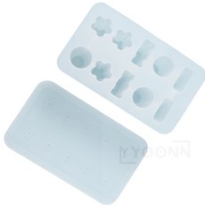 유니상점 10구 화이트 가정용 업소용 4가지 모양 아이스크림 아이스바 몰드 깔끔하고편리 과일아이스크림, 1개