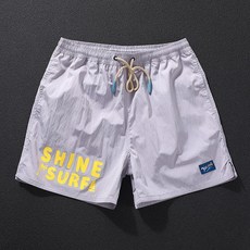 男士沙灘褲 防水速乾 寬鬆時尚休閒褲, 紫羅蘭,XXXL