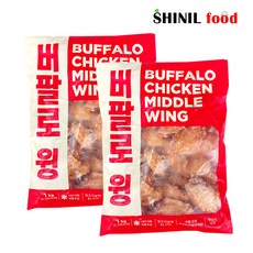 (신일푸드) 비케이알 버팔로윙 1kg, 2kg, 1개, BKR 버팔로윙 1kg