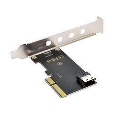 Chenyang PCIe 4.0 X4 to Slimline SAS SFF-8654 어댑터 SFF-8639 케이블 U.2 NVME SSD용 138686, SFF-8639 케이블 미포함