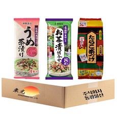 오차즈케 매실 명란 4종모듬 3종세트