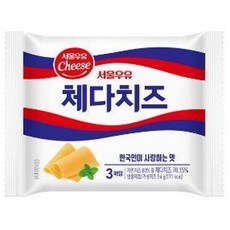 서울우유 체다치즈 냉장 슬라이스 360g, 1개