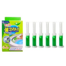 다나몰 플라워젤 변기세정제 욕실 방향제 탈취 그린애플향, 6개, 50g