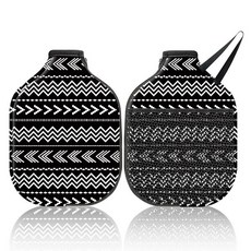 CUTHOLLOW 로프 지퍼가 있는 심플한 패턴 피클볼 패들 커버 2개 20 x 30cm 7.8 11.8인치 네오프렌 방수 긁힘 방지 세탁기 세탁 가능한 라켓 보호 가방 표준